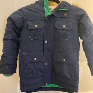 Lands End Kids Expedition Down Sherpa Fleece Lined Winter Parka